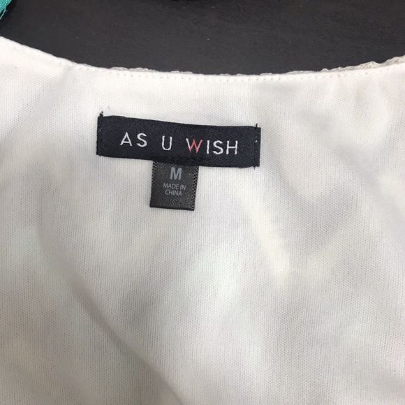 As U Wish Maxi Dress ~ Sz M ~ Blue ~ Long ~ Lined ~ Sleeveless ~ Chevron Top - Picture 6 of 7